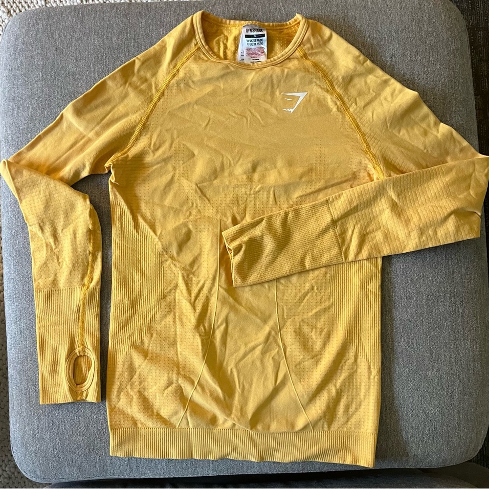 Gymshark Mustard Long Sleeve Top